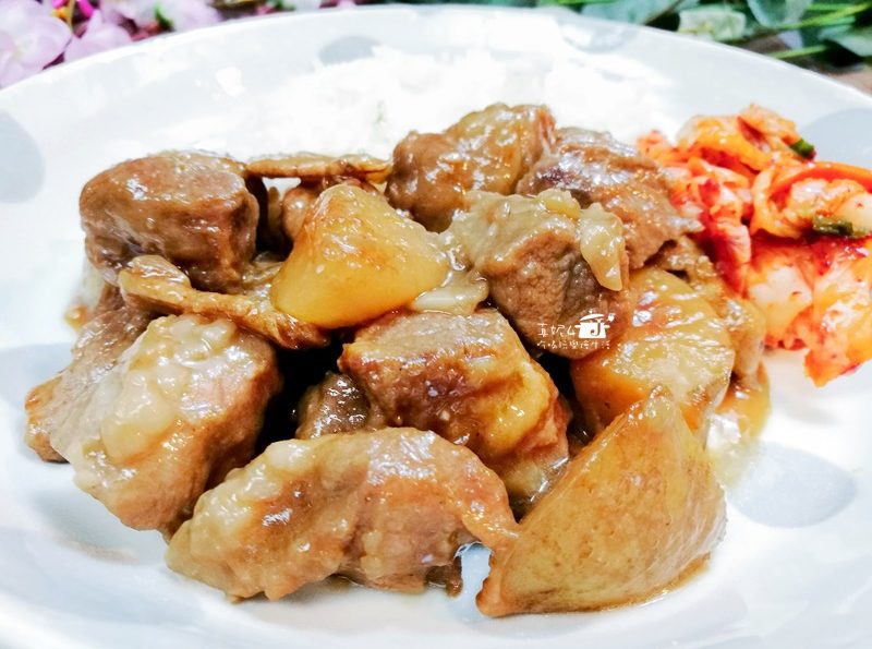 烹飪筆記│馬鈴薯燒肉，肉與白飯的組合就是秒殺的好對手!