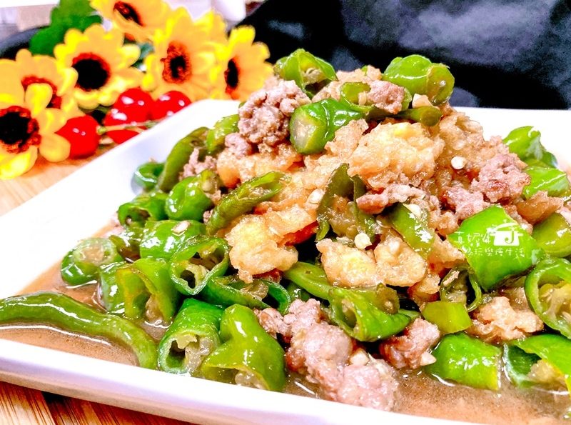 烹飪筆記│炸蛋香椒，不會辣的辣椒有豐富維生素C的蔬菜