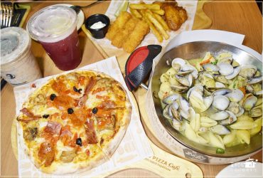 【板橋比薩】堤諾比薩Tino’s Pizza Café板橋府中店,服務親切人氣高比薩口味多又好吃，板橋少數好拍的餐廳